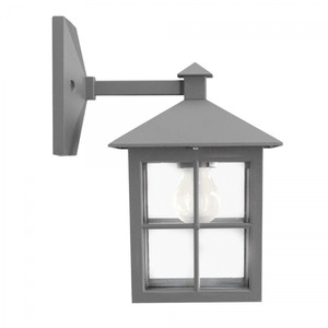 Casa Padrino Art Nouveau Applique Extérieure 18 x 24 x H. 31 cm - Anthracite - Luminaire d'Extérieur Nostalgique Résistant aux Intempéries