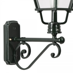 Casa Padrino Art Nouveau Applique da Esterno 25 x 47 x H. 82 cm - Vari Colori - Lampada da Esterno Nostalgica Resistente alle Intemperie