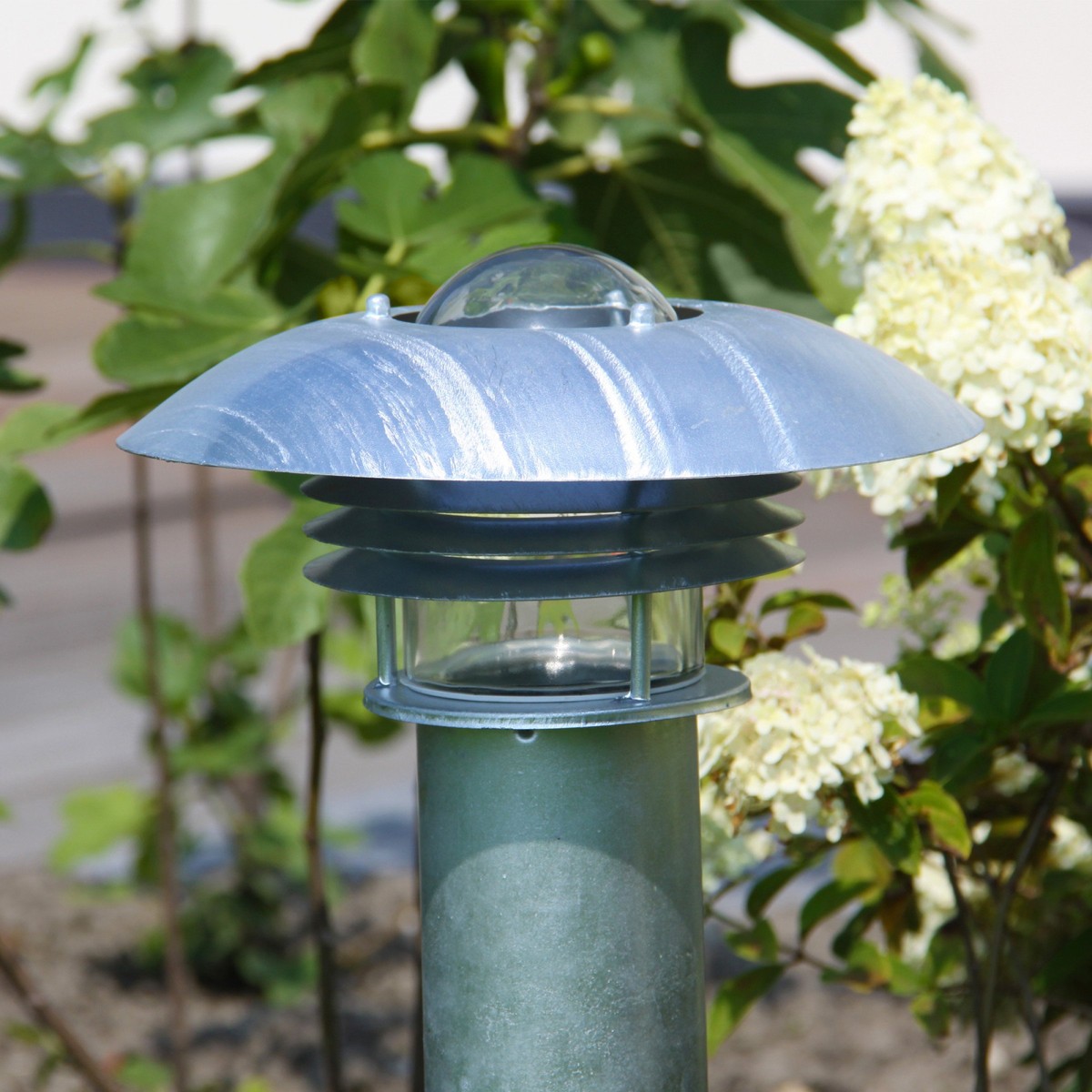 Casa Padrino Art Nouveau Barn Light 27 x 27 x H. 55 cm - Silver - Nostalgic Weatherproof Outdoor Light Casa Padrino Art Nouveau Barn Light 27 x 27 x H. 55 cm - Silver - Nostalgic Weatherproof Outdoor Light