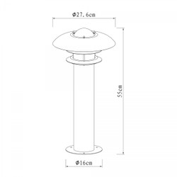 Casa Padrino Art Nouveau Barn Light 27 x 27 x H. 55 cm - Silver - Nostalgic Weatherproof Outdoor Light Casa Padrino Art Nouveau Barn Light 27 x 27 x H. 55 cm - Silver - Nostalgic Weatherproof Outdoor Light