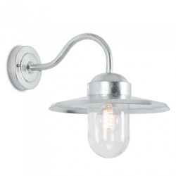 Casa Padrino Art Nouveau Barn Light 28 x 40 x H. 27 cm - Silver - Nostalgic Weatherproof Outdoor Light
