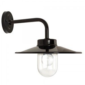 Casa Padrino Art Nouveau Barn Light 31 x 39 x H. 35 cm - Black - Nostalgic Weatherproof Outdoor Light
