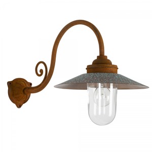 Casa Padrino Art Nouveau Aplique de Exterior 30 x 40 x H. 38 cm - Cobre - Lámpara de Exterior Nostálgica Resistente a la Intemperie