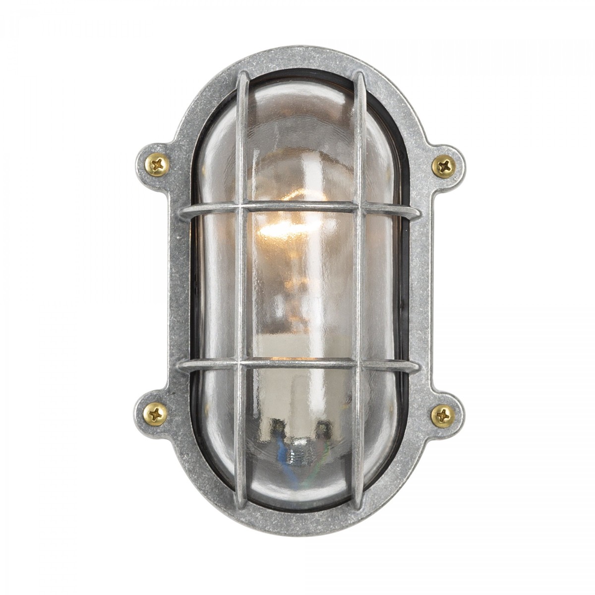 Casa Padrino Art Nouveau Nautical Light 14 x 10 x H. 21 cm - Silver - Nostalgic Weatherproof Outdoor Light Casa Padrino Art Nouveau Nautical Light 14 x 10 x H. 21 cm - Silver - Nostalgic Weatherproof Outdoor Light