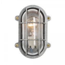 Casa Padrino Art Nouveau Nautical Light 14 x 10 x H. 21 cm - Silver - Nostalgic Weatherproof Outdoor Light Casa Padrino Art Nouveau Nautical Light 14 x 10 x H. 21 cm - Silver - Nostalgic Weatherproof Outdoor Light
