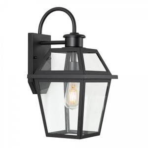 Casa Padrino Art Nouveau Aplique de Exterior 24 x 27 x H. 48 cm - Negro - Lámpara de Exterior Nostálgica Resistente a la Intemperie