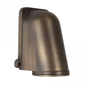 Casa Padrino Art Nouveau Lámpara Náutica 12 x 10 x H. 15 cm - Bronce - Lámpara de Exterior Nostálgica Resistente a la Intemperie