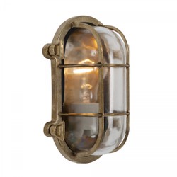Casa Padrino Art Nouveau Lámpara Náutica 14 x 10 x H. 21 cm - Bronce - Lámpara de Exterior Nostálgica Resistente a la Intemperie Casa Padrino Art Nouveau Lámpara Náutica 14 x 10 x H. 21 cm - Bronce - Lámpara de Exterior Nostálgica Resistente a la Intemperie
