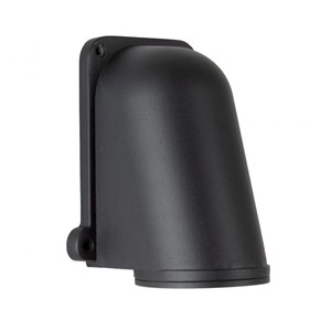 Casa Padrino Art Nouveau Lámpara Náutica 12 x 10 x H. 15 cm - Negro - Lámpara de Exterior Nostálgica Resistente a la Intemperie