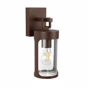 Casa Padrino Art Nouveau Lampe de Ferme 10 x 14 x H. 28 cm - Coloris Variés - Luminaire d'Extérieur Nostalgique Résistant aux Intempéries