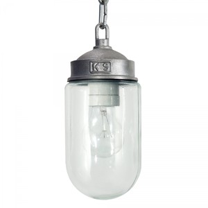 Casa Padrino Art Nouveau Lampe de Ferme 10 x H. 25 cm - Argent - Luminaire d'Extérieur Nostalgique Résistant aux Intempéries