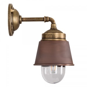 Casa Padrino Art Nouveau Lampe de Ferme 16 x 25 x H. 31 cm - Coloris Variés - Luminaire d'Extérieur Nostalgique Résistant aux Intempéries