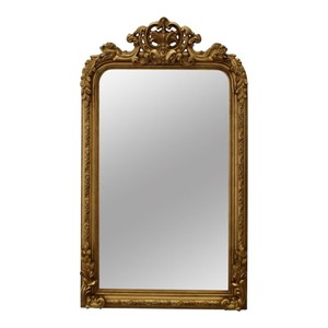 Casa Padrino Miroir Mural Baroque Or 90 x H. 158 cm - Miroir d'Apparat à Couronne Décorative
