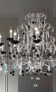 Casa Padrino Barock Kronleuchter Silber Ø 120 x H. 120 cm 18-flammig - Handgefertigte Leuchte aus Italien - Barock Leuchten