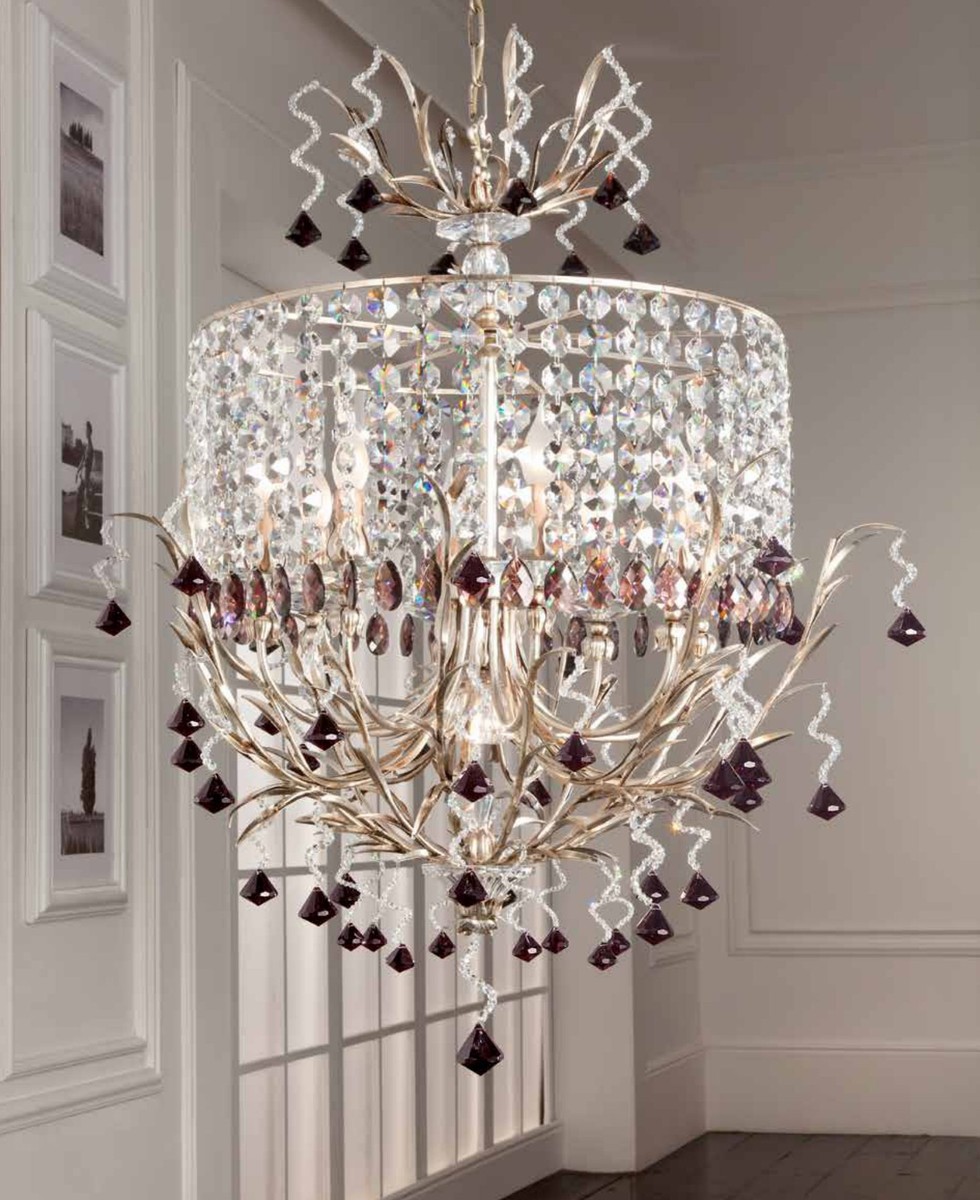 Casa Padrino Lustre Baroque Ø 90 x H. 110 cm 8 lumières - Luminaire Italien Fait Main - Luminaires Baroques Casa Padrino Lustre Baroque Ø 90 x H. 110 cm 8 lumières - Luminaire Italien Fait Main - Luminaires Baroques