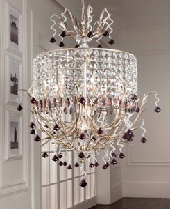 Casa Padrino Barock Kronleuchter Silber Ø 90 x H. 110 cm 8-flammig - Handgefertigte Leuchte aus Italien - Barock Leuchten