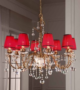 Casa Padrino Barock Kronleuchter Ø 90 x H. 85 cm 8-flammig - Handgefertigte Leuchte aus Italien - Barock Leuchten