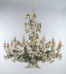 Casa Padrino Baroque Chandelier Ø 127 x H. 113 cm 18 lights - Handmade Italian Light - Baroque Lights
