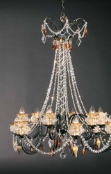 Casa Padrino Lustre Baroque Ø 75 x H. 95 cm 12 lumières - Luminaire Italien Fait Main - Luminaires Baroques