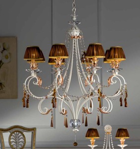 Casa Padrino Lampadario Barocco Ø 85 x A. 105 cm 8 luci - Lampada Italiana Fatta a Mano - Lampade Barocche Casa Padrino Lampadario Barocco Ø 85 x A. 105 cm 8 luci - Lampada Italiana Fatta a Mano - Lampade Barocche
