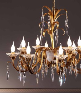 Casa Padrino Lampadario Barocco Ø 85 x A. 70 cm 12 luci - Lampada Italiana Fatta a Mano - Lampade Barocche Casa Padrino Lampadario Barocco Ø 85 x A. 70 cm 12 luci - Lampada Italiana Fatta a Mano - Lampade Barocche