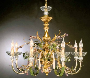 Casa Padrino Lampadario Barocco Ø 90 x A. 80 cm 8 luci - Lampada Italiana Fatta a Mano - Lampade Barocche Casa Padrino Lampadario Barocco Ø 90 x A. 80 cm 8 luci - Lampada Italiana Fatta a Mano - Lampade Barocche