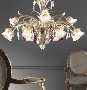 Casa Padrino Lampadario Barocco Ø 95 x A. 80 cm 12 luci - Lampada Italiana Fatta a Mano - Lampade Barocche Casa Padrino Lampadario Barocco Ø 95 x A. 80 cm 12 luci - Lampada Italiana Fatta a Mano - Lampade Barocche