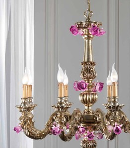Casa Padrino Lampadario Barocco Ø 85 x A. 80 cm 8 luci - Lampada Italiana Fatta a Mano - Lampade Barocche Casa Padrino Lampadario Barocco Ø 85 x A. 80 cm 8 luci - Lampada Italiana Fatta a Mano - Lampade Barocche