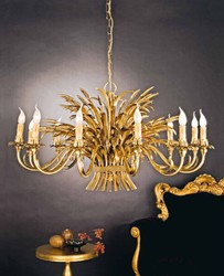 Casa Padrino Lámpara de Araña Barroco Ø 110 x Al. 65 cm 12 luces - Lampara Italiana Hecha a Mano - Lamparas Barrocas