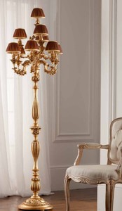 Casa Padrino Barock Stehleuchte Gold Ø 55 x H. 200 cm 10-flammig - Handgefertigte Leuchte aus Italien - Barock Leuchten
