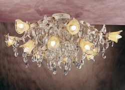 Casa Padrino Lámpara de Techo Barroco Ø 90 x Pr. 45 cm 16 luces - Lampara Italiana Hecha a Mano - Lamparas Barrocas Casa Padrino Lámpara de Techo Barroco Ø 90 x Pr. 45 cm 16 luces - Lampara Italiana Hecha a Mano - Lamparas Barrocas