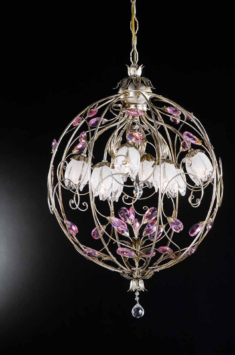 Casa Padrino Lámpara de Araña Barroco Ø 45 x Al. 70 cm 8 luces - Lampara Italiana Hecha a Mano - Lamparas Barrocas Casa Padrino Lámpara de Araña Barroco Ø 45 x Al. 70 cm 8 luces - Lampara Italiana Hecha a Mano - Lamparas Barrocas