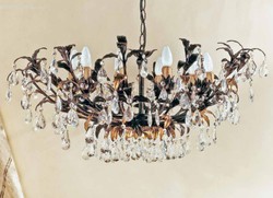 Casa Padrino Baroque Chandelier Ø 90 x H. 40 cm 10 lights - Handmade Italian Light - Baroque Lights
