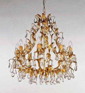 Casa Padrino Baroque Chandelier Ø 70 x H. 68 cm 8 lights - Handmade Italian Light - Baroque Lights Casa Padrino Baroque Chandelier Ø 70 x H. 68 cm 8 lights - Handmade Italian Light - Baroque Lights