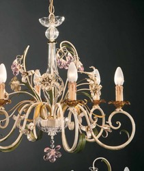 Casa Padrino Lustre Baroque Ø 70 x H. 55 cm 6 lumières - Luminaire Italien Fait Main - Luminaires Baroques Casa Padrino Lustre Baroque Ø 70 x H. 55 cm 6 lumières - Luminaire Italien Fait Main - Luminaires Baroques