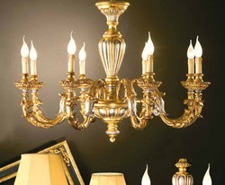 Casa Padrino Lustre Baroque Ø 95 x H. 70 cm 8 lumières - Luminaire Italien Fait Main - Luminaires Baroques Casa Padrino Lustre Baroque Ø 95 x H. 70 cm 8 lumières - Luminaire Italien Fait Main - Luminaires Baroques