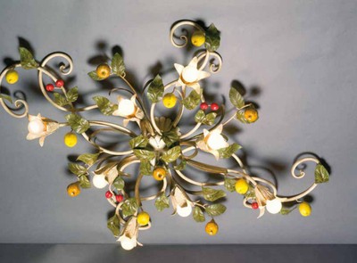 Casa Padrino Plafonnier Baroque L. 110 x P. 80 cm 8 lumières - Luminaire Italien Fait Main - Luminaires Baroques
