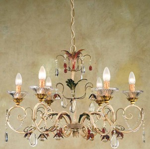 Casa Padrino Baroque Chandelier Ø 70 x H. 50 cm 6 lights - Handmade Italian Light - Baroque Lights Casa Padrino Baroque Chandelier Ø 70 x H. 50 cm 6 lights - Handmade Italian Light - Baroque Lights