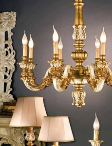 Casa Padrino Baroque Chandelier Ø 85 x H. 80 cm 8 lights - Handmade Italian Light - Baroque Lights Casa Padrino Baroque Chandelier Ø 85 x H. 80 cm 8 lights - Handmade Italian Light - Baroque Lights