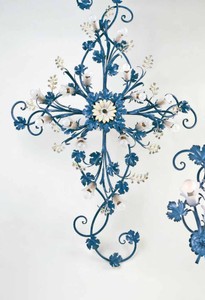 Casa Padrino Plafonnier Baroque L. 180 x P. 115 cm 16 lumières - Luminaire Italien Fait Main - Luminaires Baroques