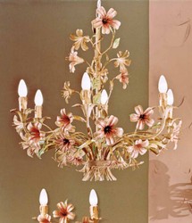 Casa Padrino Lustre Baroque Ø 76 x H. 68 cm 6 lumières - Luminaire Italien Fait Main - Luminaires Baroques Casa Padrino Lustre Baroque Ø 76 x H. 68 cm 6 lumières - Luminaire Italien Fait Main - Luminaires Baroques