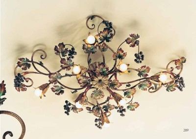 Casa Padrino Plafonnier Baroque L. 110 x P. 80 cm 8 lumières - Luminaire Italien Fait Main - Luminaires Baroques