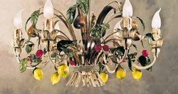 Casa Padrino Lustre Baroque Ø 65 x H. 45 cm 6 lumières - Luminaire Italien Fait Main - Luminaires Baroques