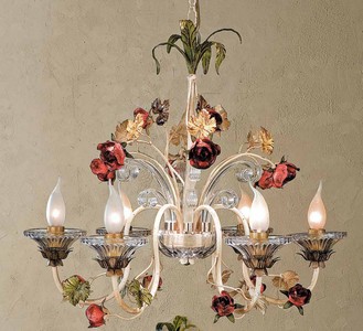 Casa Padrino Barock Kronleuchter Ø 62 x H. 65 cm 6-flammig - Handgefertigte Leuchte aus Italien - Barock Leuchten Casa Padrino Barock Kronleuchter Ø 62 x H. 65 cm 6-flammig - Handgefertigte Leuchte aus Italien - Barock Leuchten