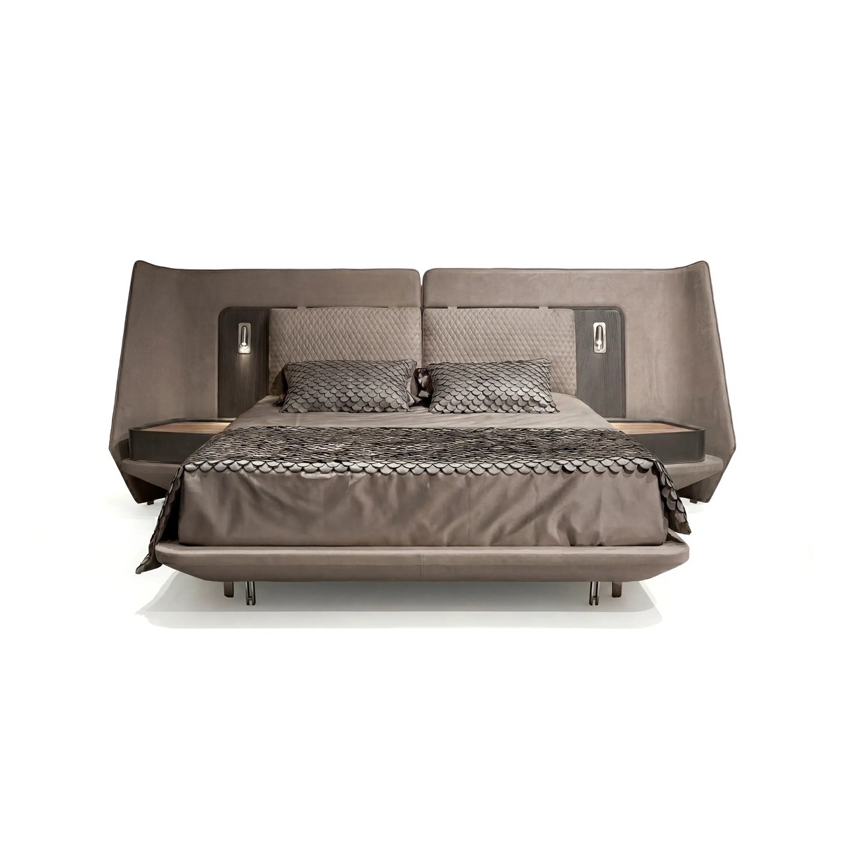 Casa Padrino lit double de luxe marron foncé - Finition de haute qualité - Meubles de chambre à coucher modernes - Qualité de luxe Casa Padrino lit double de luxe marron foncé - Finition de haute qualité - Meubles de chambre à coucher modernes - Qualité de luxe
