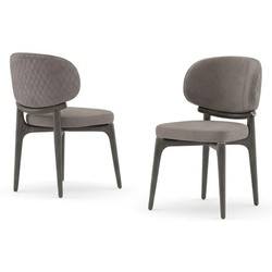 Casa Padrino luxury dining chair dark brown / taupe - High-quality workmanship - Modern dining room furniture - Luxury quality Casa Padrino luxury dining chair dark brown / taupe - High-quality workmanship - Modern dining room furniture - Luxury quality