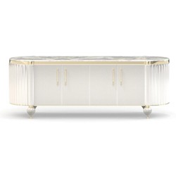 Casa Padrino consola de lujo blanco / gris - Acabado de alta calidad - Muebles modernos de recibidor - Calidad de lujo Casa Padrino consola de lujo blanco / gris - Acabado de alta calidad - Muebles modernos de recibidor - Calidad de lujo