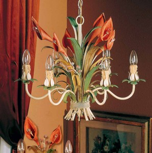 Casa Padrino Baroque Chandelier Ø 60 x H. 45 cm 6 lights - Handmade Italian Light - Baroque Lights Casa Padrino Baroque Chandelier Ø 60 x H. 45 cm 6 lights - Handmade Italian Light - Baroque Lights
