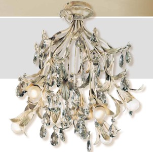 Casa Padrino Baroque Ceiling Lamp Ø 55 x H. 50 cm 6 lights - Handmade Italian Light - Baroque Lights Casa Padrino Baroque Ceiling Lamp Ø 55 x H. 50 cm 6 lights - Handmade Italian Light - Baroque Lights