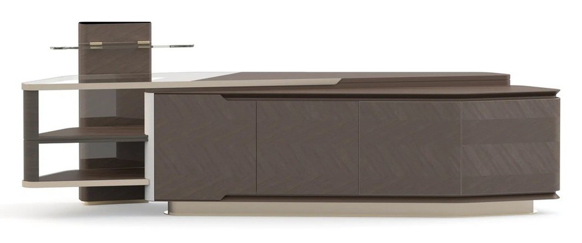 Casa Padrino consola de lujo marrón oscuro - Acabado de alta calidad - Muebles modernos de recibidor - Calidad de lujo Casa Padrino consola de lujo marrón oscuro - Acabado de alta calidad - Muebles modernos de recibidor - Calidad de lujo